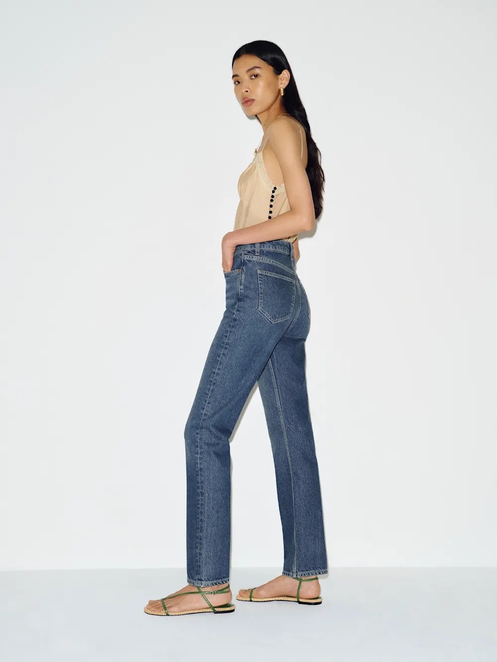 Reformation Cynthia High Rise Straight Jeans Lanier - Size 25